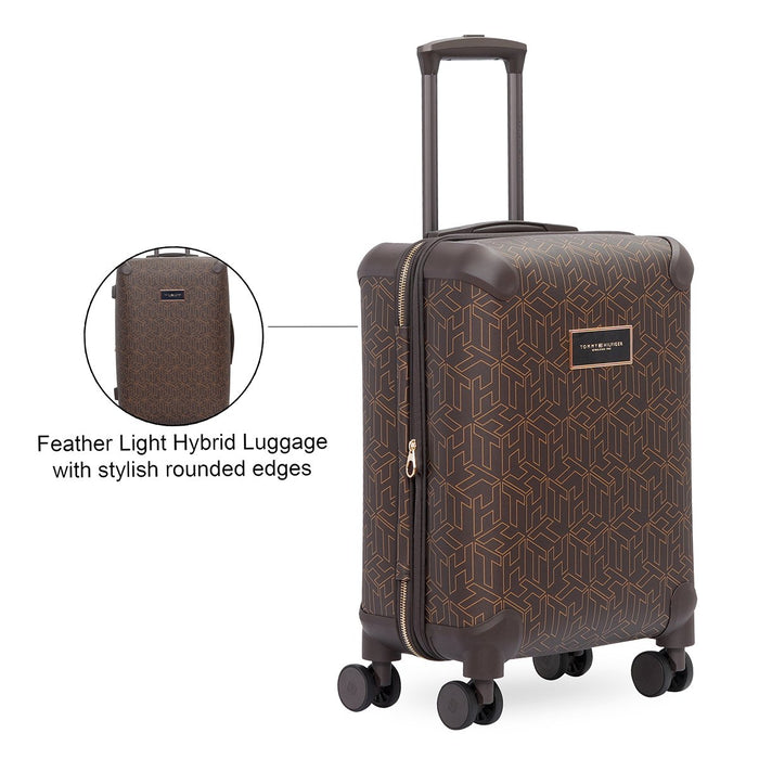 Tommy Hilfiger Jazz Hybrid Luggage Brown Cabin