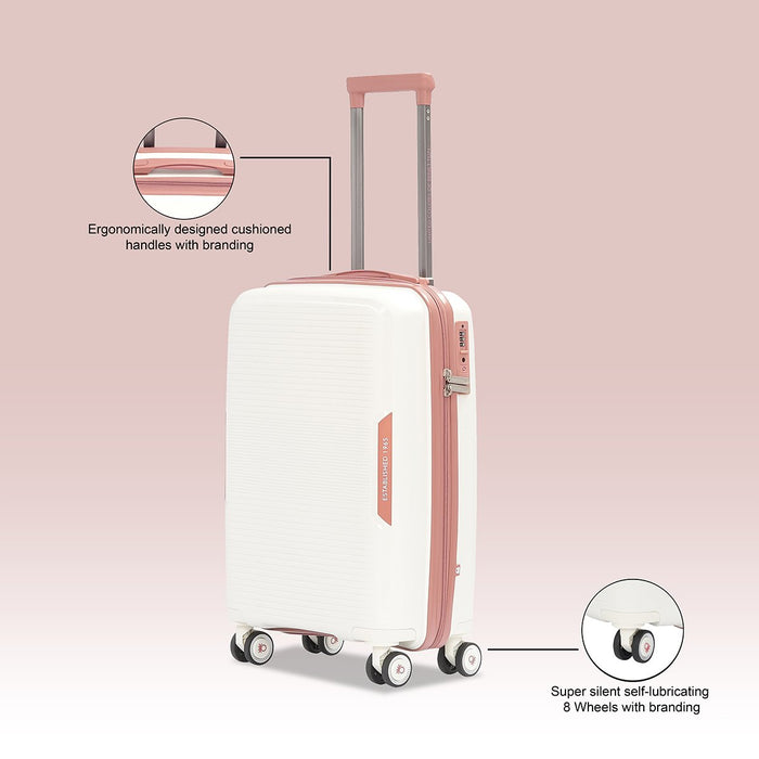 United Colors of Benetton Opal Hard Luggage White Cabin