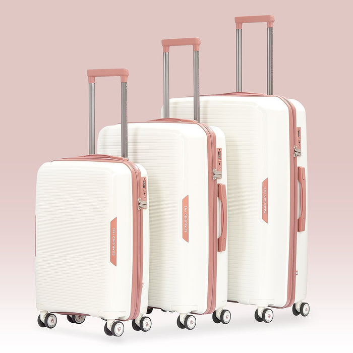 United Colors of Benetton Opal Hard Luggage White Mid