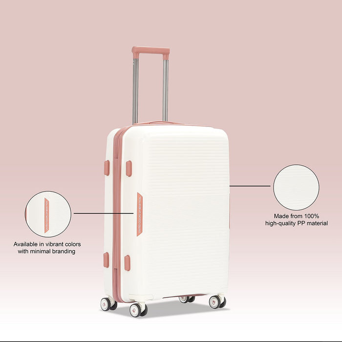 United Colors of Benetton Opal Hard Luggage White Mid