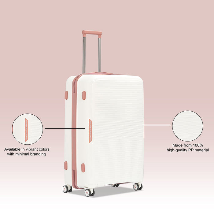 United Colors of Benetton Opal Hard Luggage White Cargo