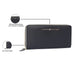 Tommy Hilfiger Bretha Women's Zip Around Wallet Black+grey