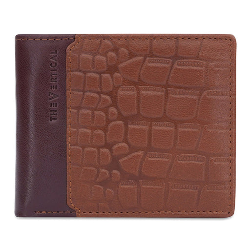 The Vertical Howland Men's Global Coin Wallet Brown+tan