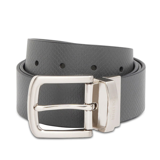 United Colors of Benetton Verney Men's Reversible Belt Grey