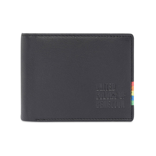 United Colors Of Benetton Kinman Men's Passcase Wallet Black