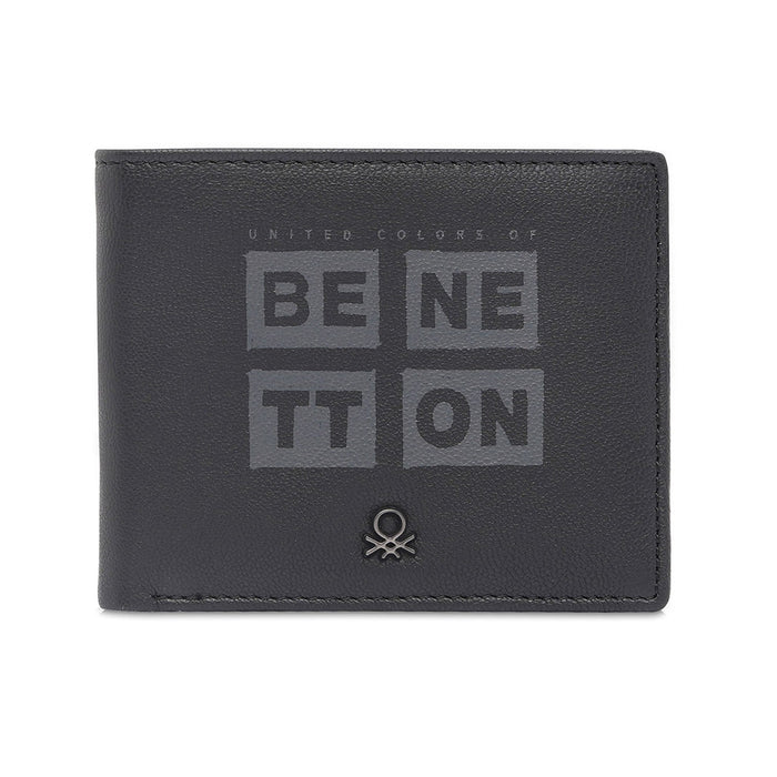 United Colors Of Benetton Stanley Men's Slimfold Wallet Black