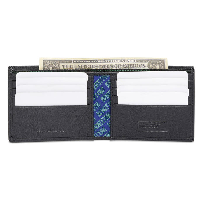 United Colors Of Benetton Stanley Men's Slimfold Wallet Black