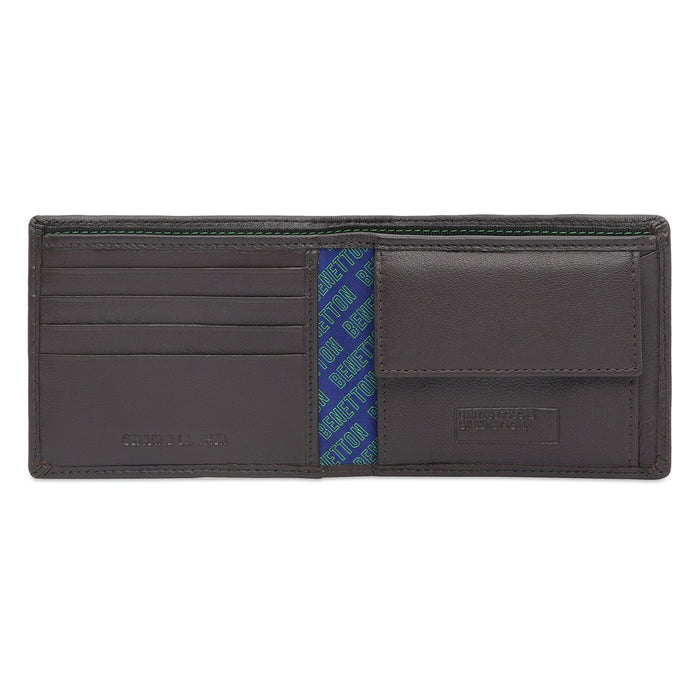 United Colors Of Benetton Stanley Men's Global Coin Wallet Brown