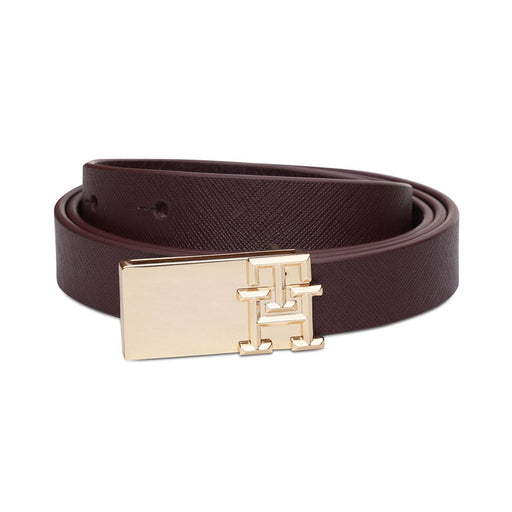 Tommy Hilfiger Cashe Womens Non Reversible Belt Wine