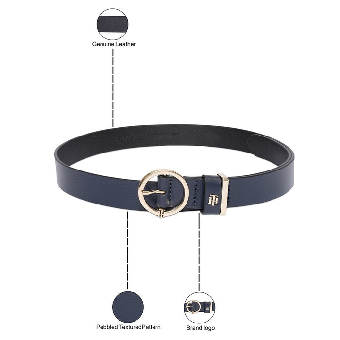 Tommy Hilfiger Saika Womens Non Reversible Belt Navy