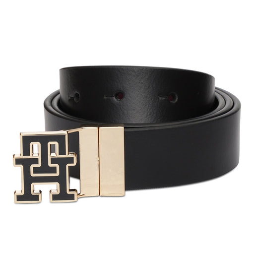 Tommy Hilfiger Cynus Womens Reversible Belt Black Wine