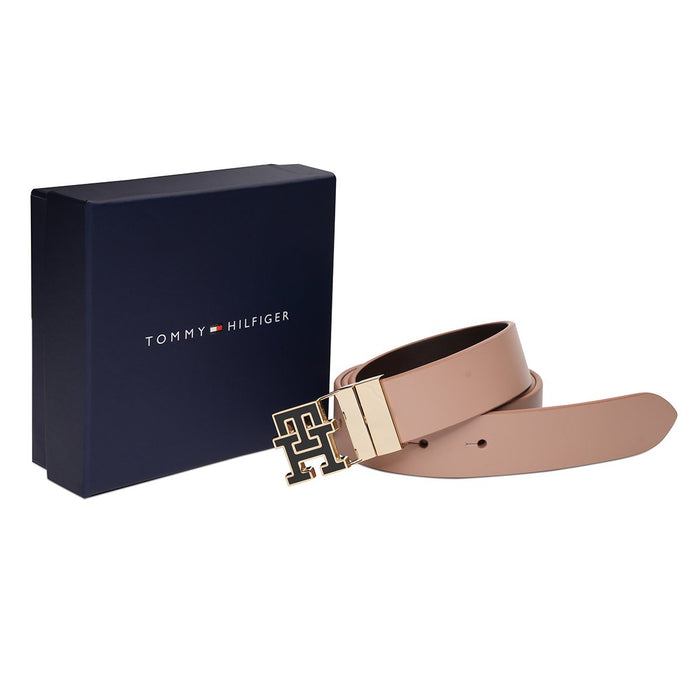 Tommy Hilfiger Cynus Womens Reversible Belt Pink Brown