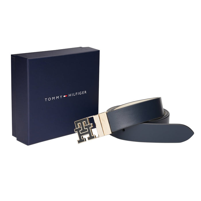 Tommy Hilfiger Cynus Womens Reversible Belt Navy Cream