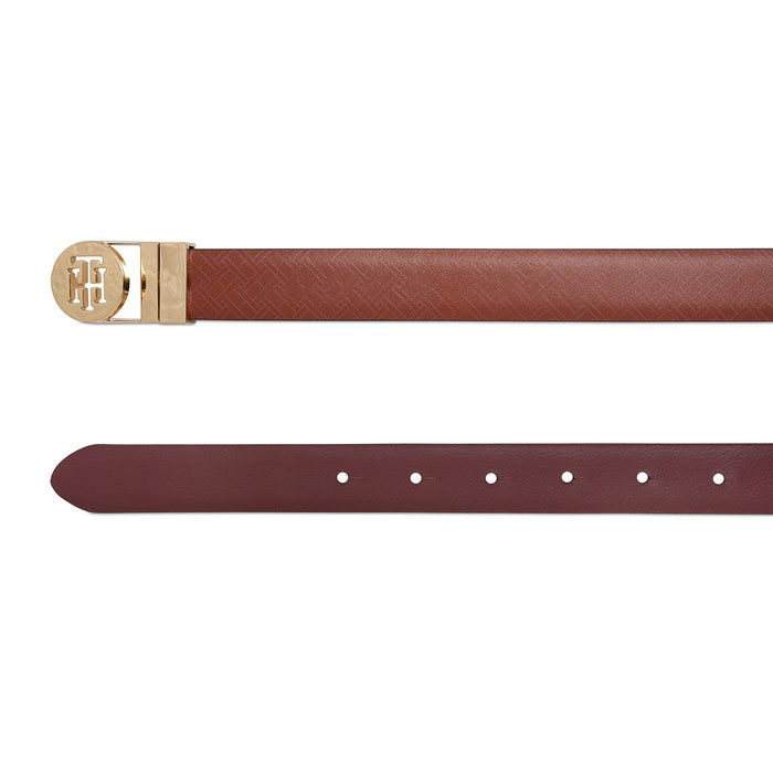 Tommy Hilfiger Riza Womens Reversible Belt Tan Wine