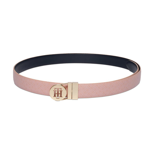 Tommy Hilfiger Riza Womens Reversible Belt Pink Navy