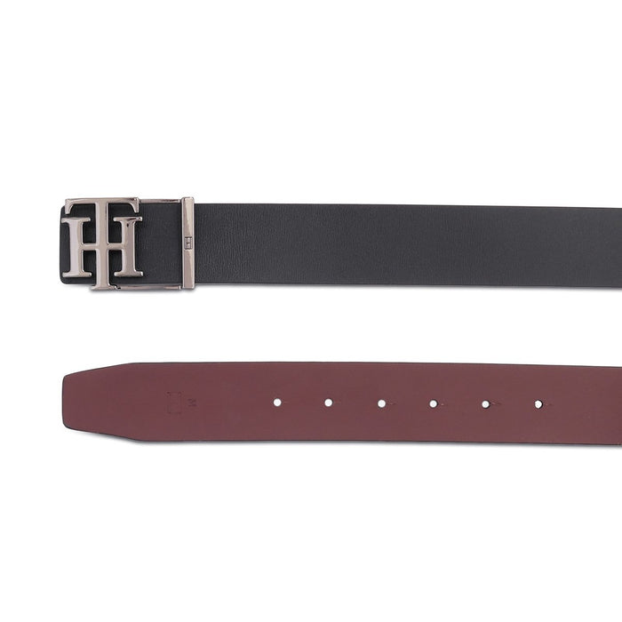 Tommy Hilfiger Malmo Men's Reversible Belt Black Wine