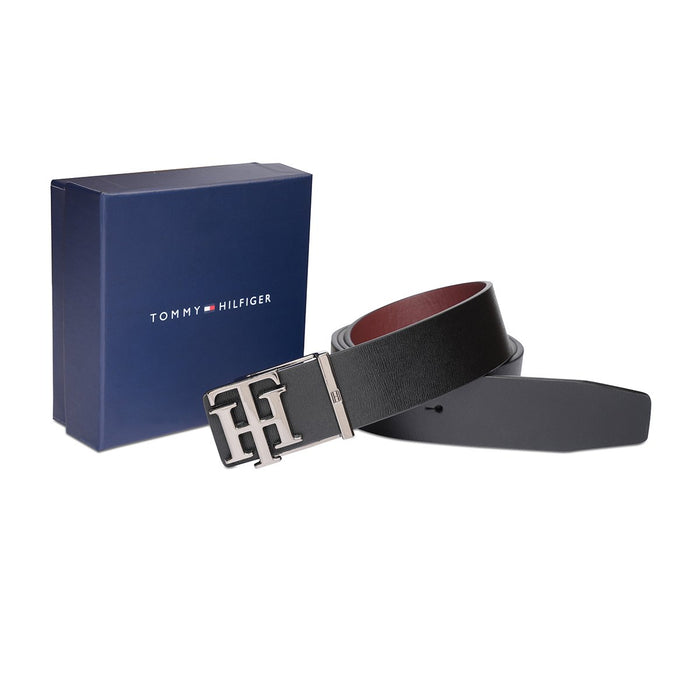 Tommy Hilfiger Malmo Men's Reversible Belt Black Wine