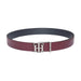 Tommy Hilfiger Malmo Men's Reversible Belt Wine Navy