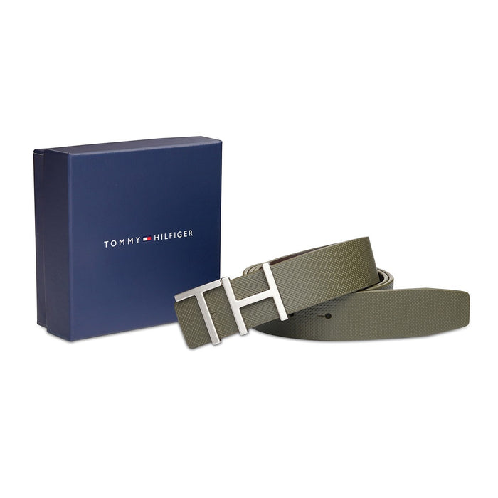 Tommy Hilfiger Murcia Men's Reversible Belt Olive