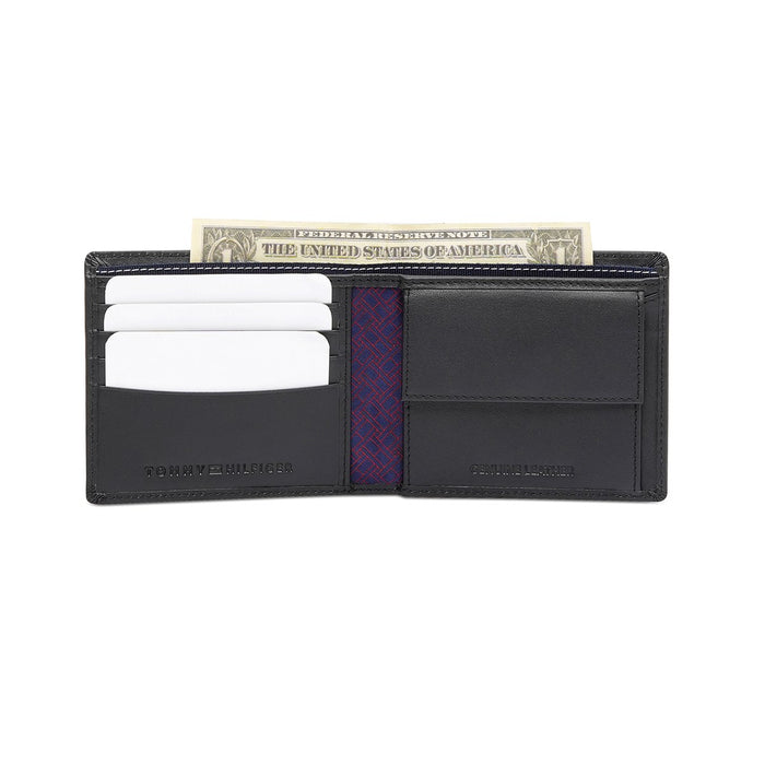 Tommy Hilfiger Pazin Men'S Global Coin Wallet Black