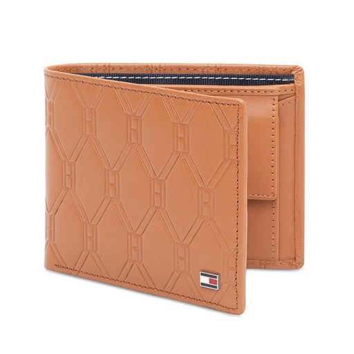 Tommy Hilfiger Solin Men'S Global Coin Wallet Tan