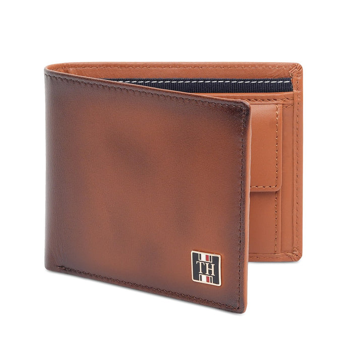 Tommy Hilfiger Tobermory Men'S Global Coin Wallet Tan