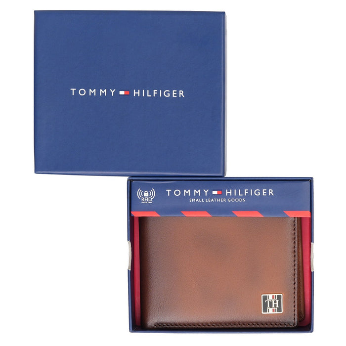 Tommy Hilfiger Tobermory Men'S Global Coin Wallet Tan