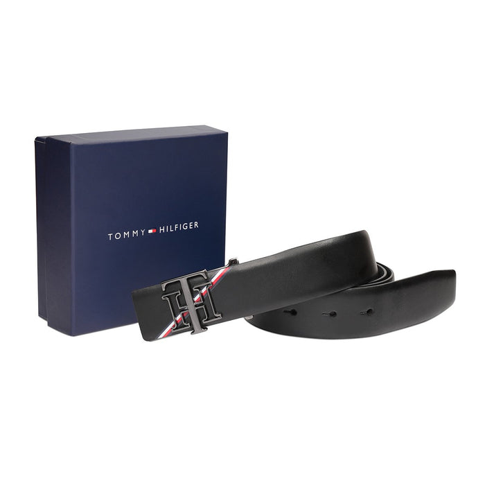 Tommy Hilfiger Norwegian Mens Non Reversible Belt Black