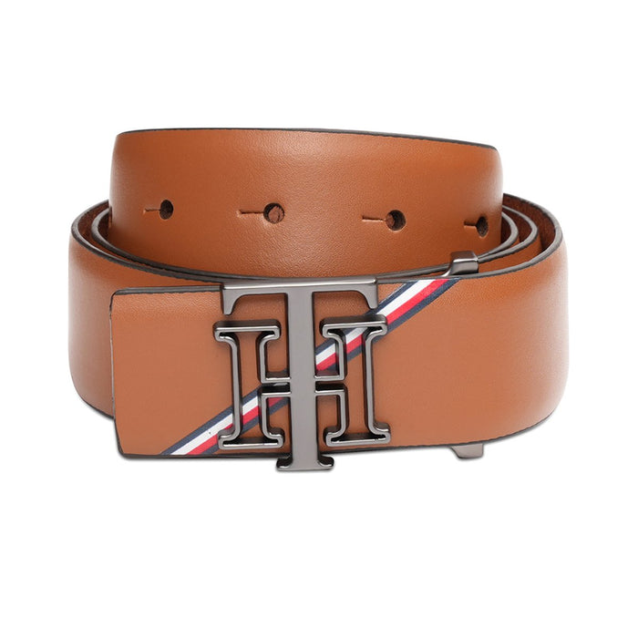 Tommy Hilfiger Norwegian Mens Non Reversible Belt Tan