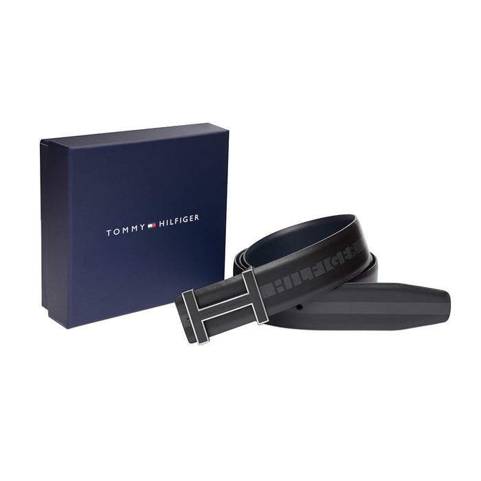 Tommy Hilfiger Houghton Men's Reversible Belt Black Navy