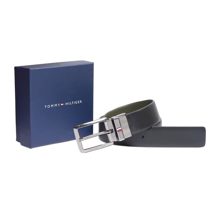 Tommy Hilfiger Seward Men's Reversible Belt Black Olive