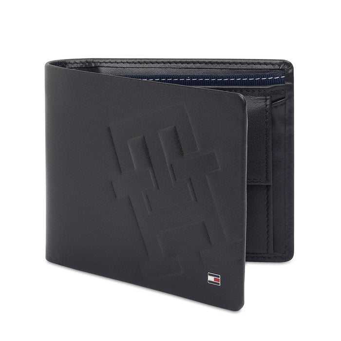 Tommy Hilfiger Wester Men'S Global Coin Wallet Black