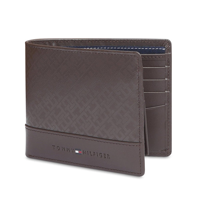 Tommy Hilfiger Venachar Mens Global Coin Wallet Black Grey