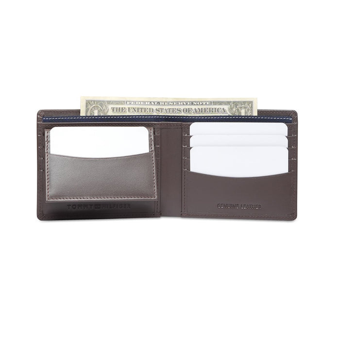 Tommy Hilfiger Venachar Mens Global Coin Wallet Black Grey