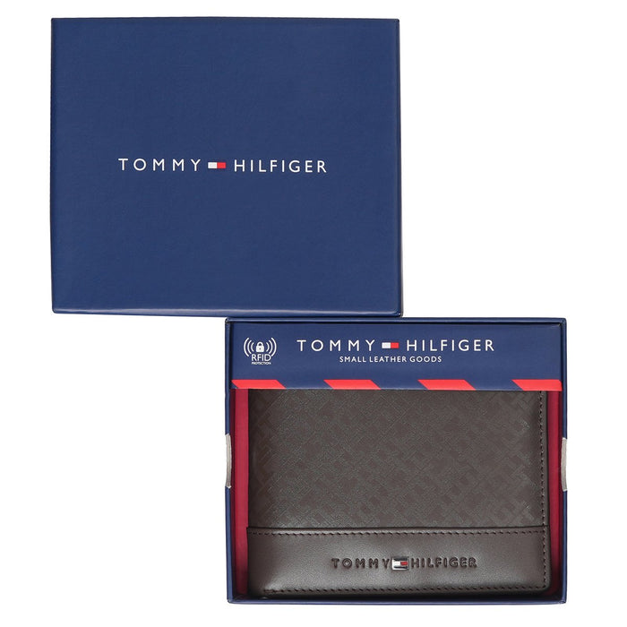 Tommy Hilfiger Venachar Mens Global Coin Wallet Black Grey