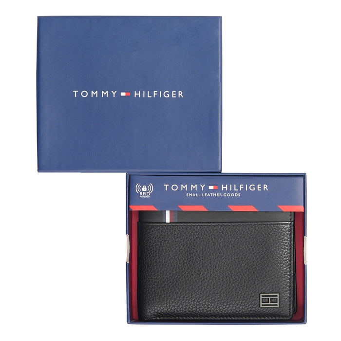 Tommy Hilfiger Anoixi Men'S Global Coin Wallet Black