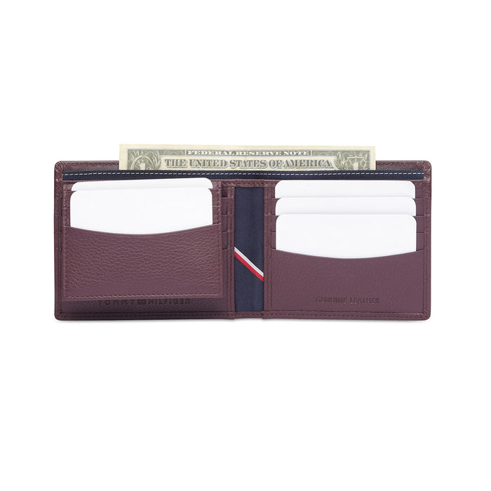 Tommy Hilfiger Anoixi Men'S Passcase Wallet Wine