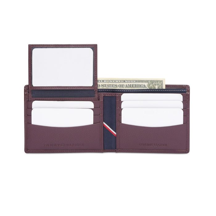 Tommy Hilfiger Anoixi Men'S Passcase Wallet Wine