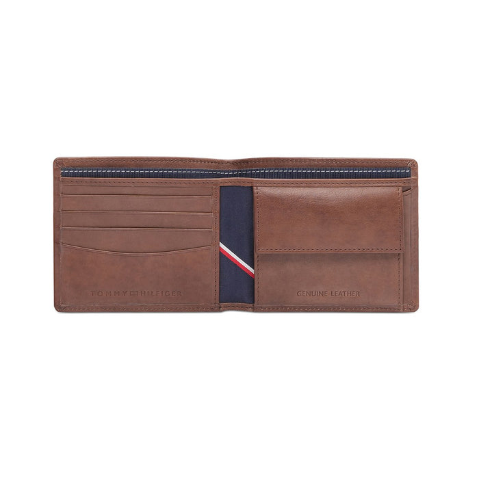 Tommy Hilfiger Thasos Men'S Global Coin Wallet Brown