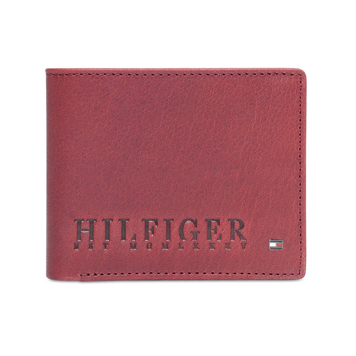 Tommy Hilfiger Orkney Men's Global Coin Wallet Wine