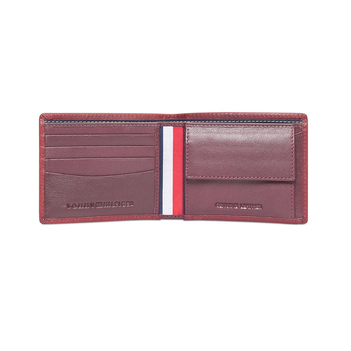 Tommy Hilfiger Orkney Men's Global Coin Wallet Wine