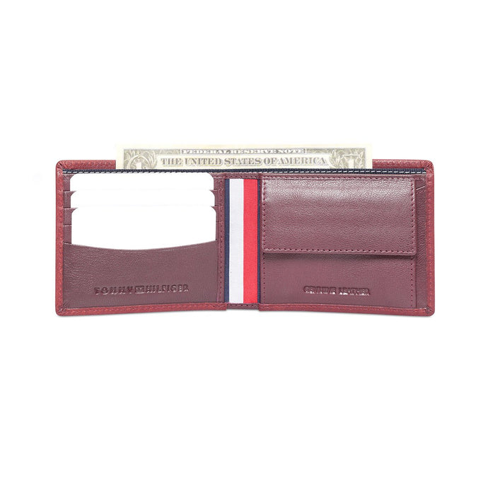 Tommy Hilfiger Orkney Men's Global Coin Wallet Wine