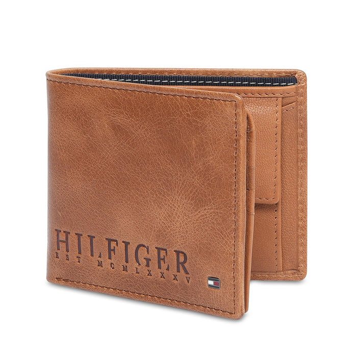 Tommy Hilfiger Orkney Mens Multicard Coin Wallet Tan