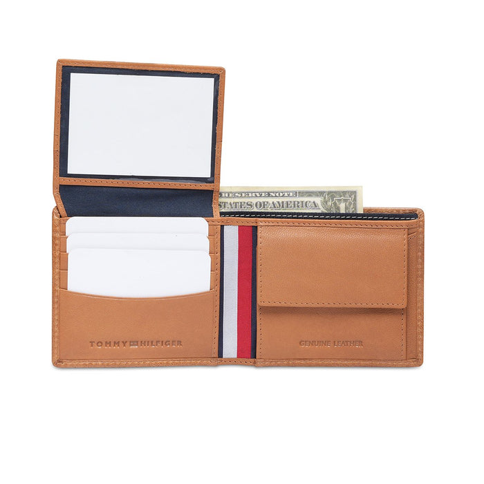 Tommy Hilfiger Orkney Mens Multicard Coin Wallet Tan