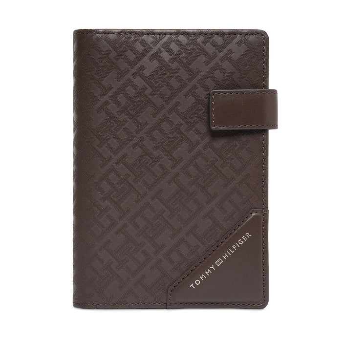 Tommy Hilfiger Lothian Mens Passport Case Brown