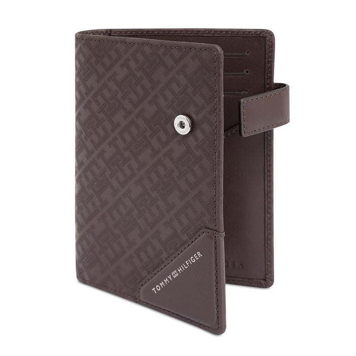 Tommy Hilfiger Lothian Mens Passport Case Brown