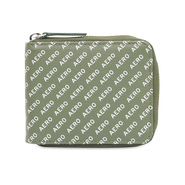 Aeropostale Largo Men's Zip Around Wallet Olive