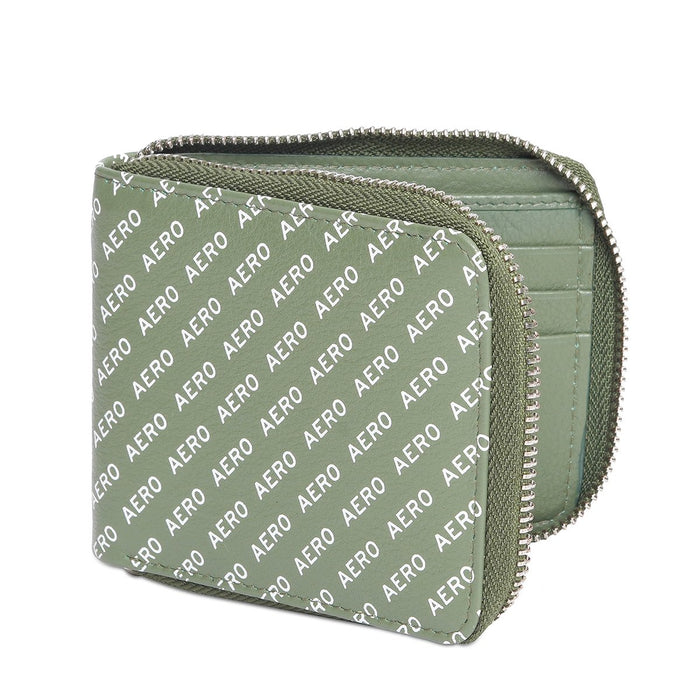 Aeropostale Largo Men's Zip Around Wallet Olive