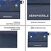 Aeropostale Lakeland Men's Trifold Wallet Navy