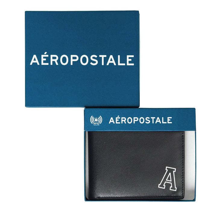 Aeropostale Springhill Men's Slimfold Wallet Black